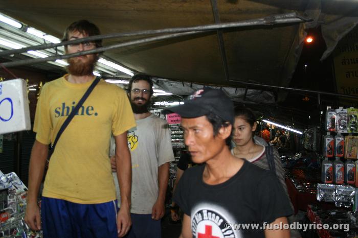 Thailand, Bangkok - I am too tall for thıs street market!