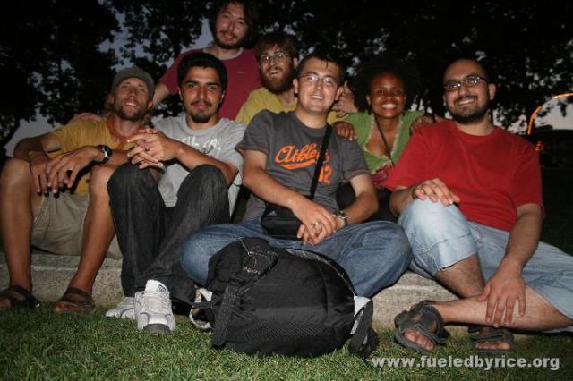 Türkiye, İstanbul - L-R, Drew, our Iranian friend who found us street performing and also enjoys music, Fatih (our biggest fan),