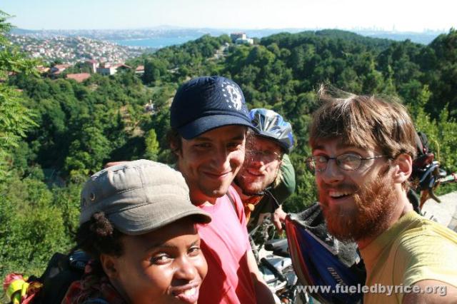 Türkiye, İstanbul - on top of the outskirts of İstanbul on a day trip to the Black Sea with Adam, one of our musician hosts