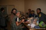 Bulgaria - A meal and "party" with our host and his fellow railroad worker friends. He invited us in to sleep at his r