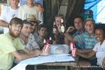 Serbia - These farmers at a small market bought us cokes and gave us a fresh watermelon and tomatoes from their gardens. They ga