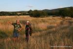 Bulgaria, 20km from Sofia - Drew chatting with a sheep shepard passing by our campsite, using a few words of Bulgarian, English,