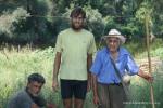 Serbia - The farmer on the right struck up a conversation with us as we ate lunch by this small river ferry crossing which the m