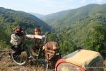 Peter in Serbian mountains with the Bandwagon