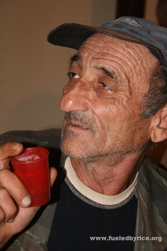 Bulgaria - One of our railroad worker host's friends who came to party with us after our host invited us to sleep at his place