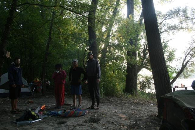 Hungary, Danube River - Camping further up the Danube