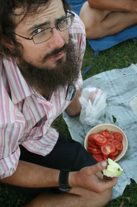 Hungary, Budapest - Jim at lunch!