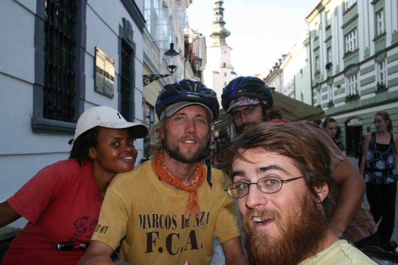 Slovakia, Bratislava - The gang in the Old Town