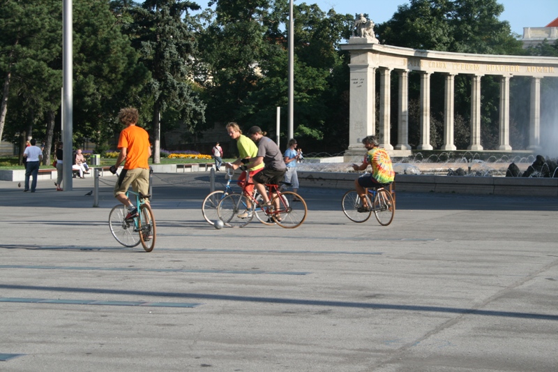 Austria, Wien (Vienna) - Bicycle soccer