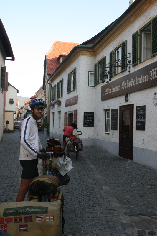 Austria - Peter in a village along the Danube