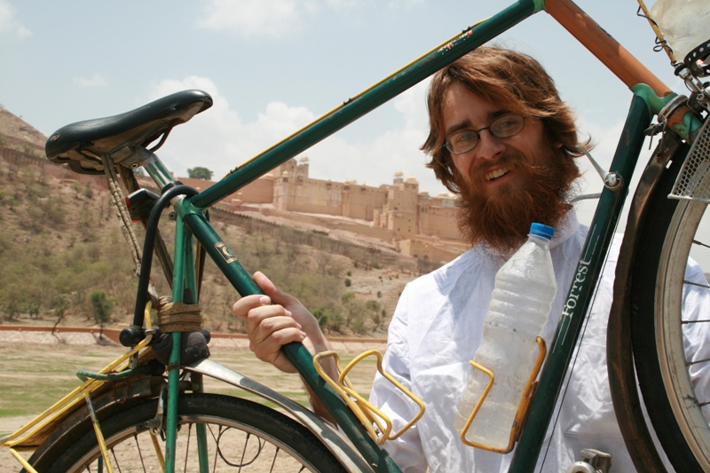 India, Rajistan, Jaipur - Peter at The Amer Fort