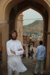 India, Rajistan, Jaipur - Peter at The Amer Fort