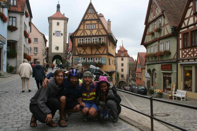 Germany, Bavaria, Rothenburg ob der Taube - famous for its intact and beautiful Altstadt (old city) with city wall complete from