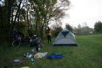France - Camping near a village