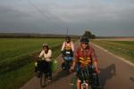 France - biking through corn fields about 150km east of Paris