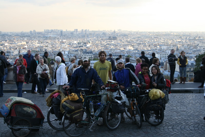 Paris, France - From Sacre Cours Cathédrale overlooking central Paris, with Cecilia Xiong, our Chinese friend who saw us start o