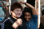 Oct 9 2007 - Changrong village Shots with the Luguan - People often like to feel Nakia's hair, but this is mutual 