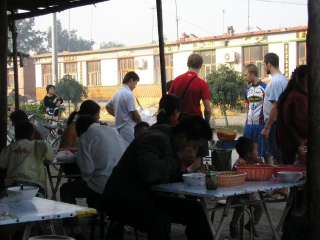 China - small town breakfast stall