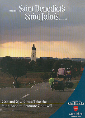We are very honored to have been selected as the cover story for the spring 2009 issue of the College of St. Benedict/St. John's