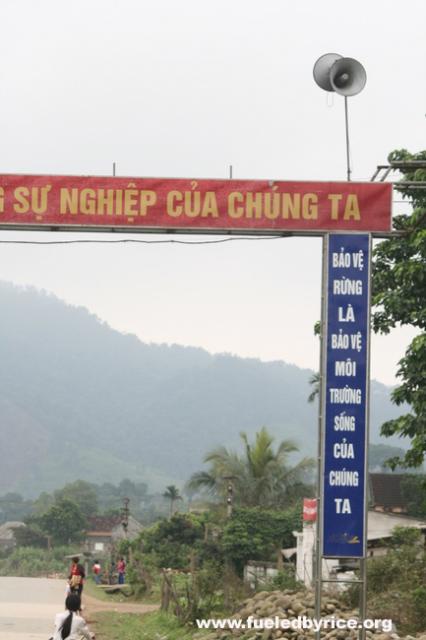 Vietnam - In addition to written propaganda, loudspeakers are common nearly everywhere in Vietnam, broadcasting at 5am for a wak