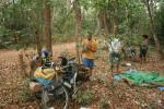 Lao - Camping in dry forest