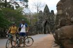 Cambodia - Angkor Wat - at the famous Giant Head gate leading into Angkor Thom