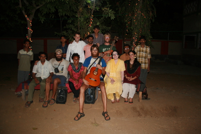 India, West Bengal, Katna village - After the concert
