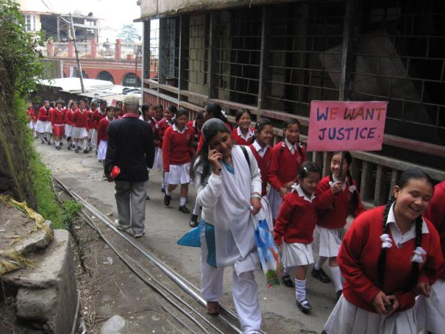 students protesting