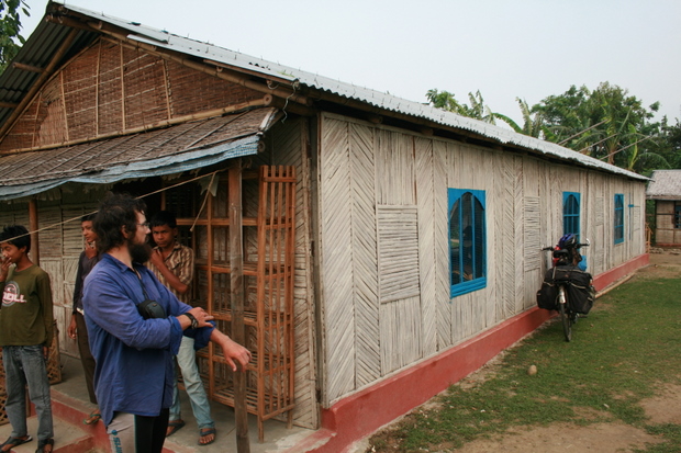 Nepal, Bhutanese Refugee Camp - The outside of the church
