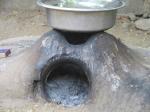 A stove, carved out of the earth.