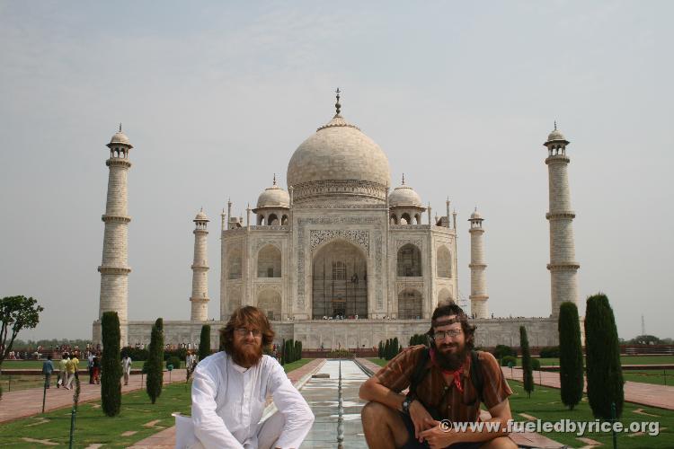 India, Agra - Jim and Peter at the Taj.  Drew went in the evening for different photographic lighting.