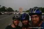 India, New Delhi - On the Raj Path (similar feel to Washington DC's Mall) with the Gate of India behind us - not the Arc de Triu