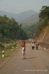 Nepal, Himalayan foothills, road to Sindhuligati - Suddenly the dirt turned to brand-new Japanese-built road, to stay over the t