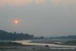Nepal, west lowlands, Amiliya village - A Nepali sunset; reminding me of Cambodian Mekong River sunsets