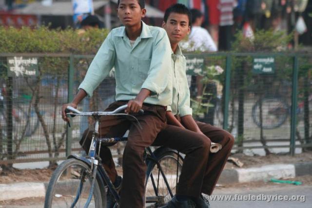 Nepal, Mahendranagar town - Bicycle pooling: double environmentally friendly