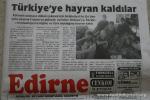 Türkiye, Edirne - FBR made the front page of one of the local papers after our friend, Durukan, took us to their office for an i
