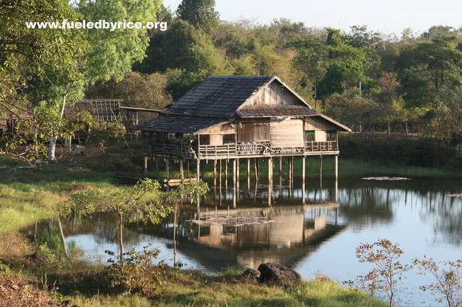 Lao - Most houses in Lao are built of wood, making use of its large forest resource, and most are built on stilts, though most a